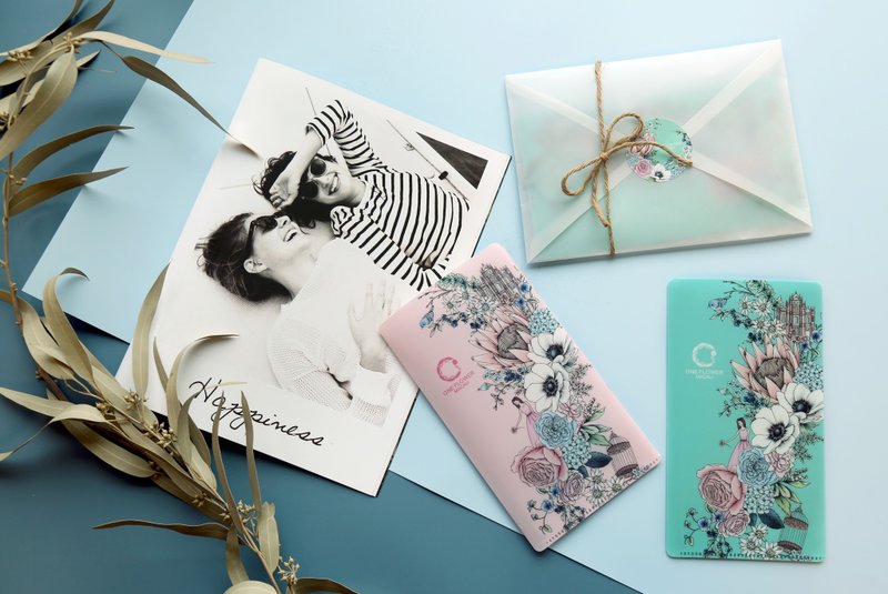 限定花花口罩收纳套 梦幻粉 简约磨砂信封袋 1个 - 收纳用品 - 环保材料 