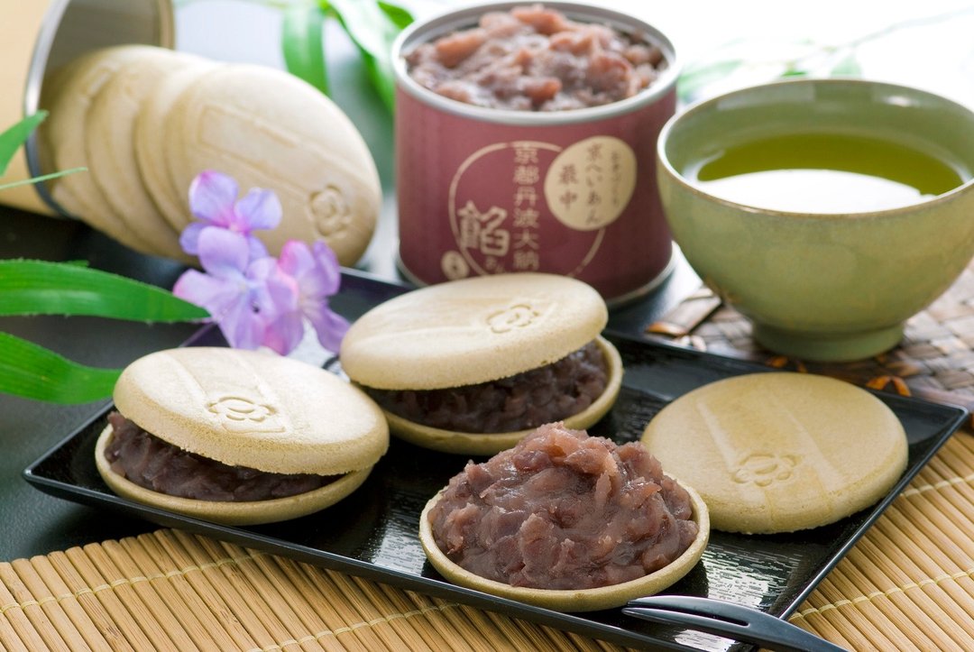 最中饼手作 DIY 组合 - 京番茶最中饼皮 + 丹波大纳言红豆泥 - 蛋糕/甜点 - 新鲜食材 咖啡色