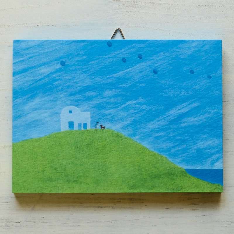 3:4Art panel No.1 / Chance or Inevitability - 海报/装饰画/版画 - 纸 蓝色