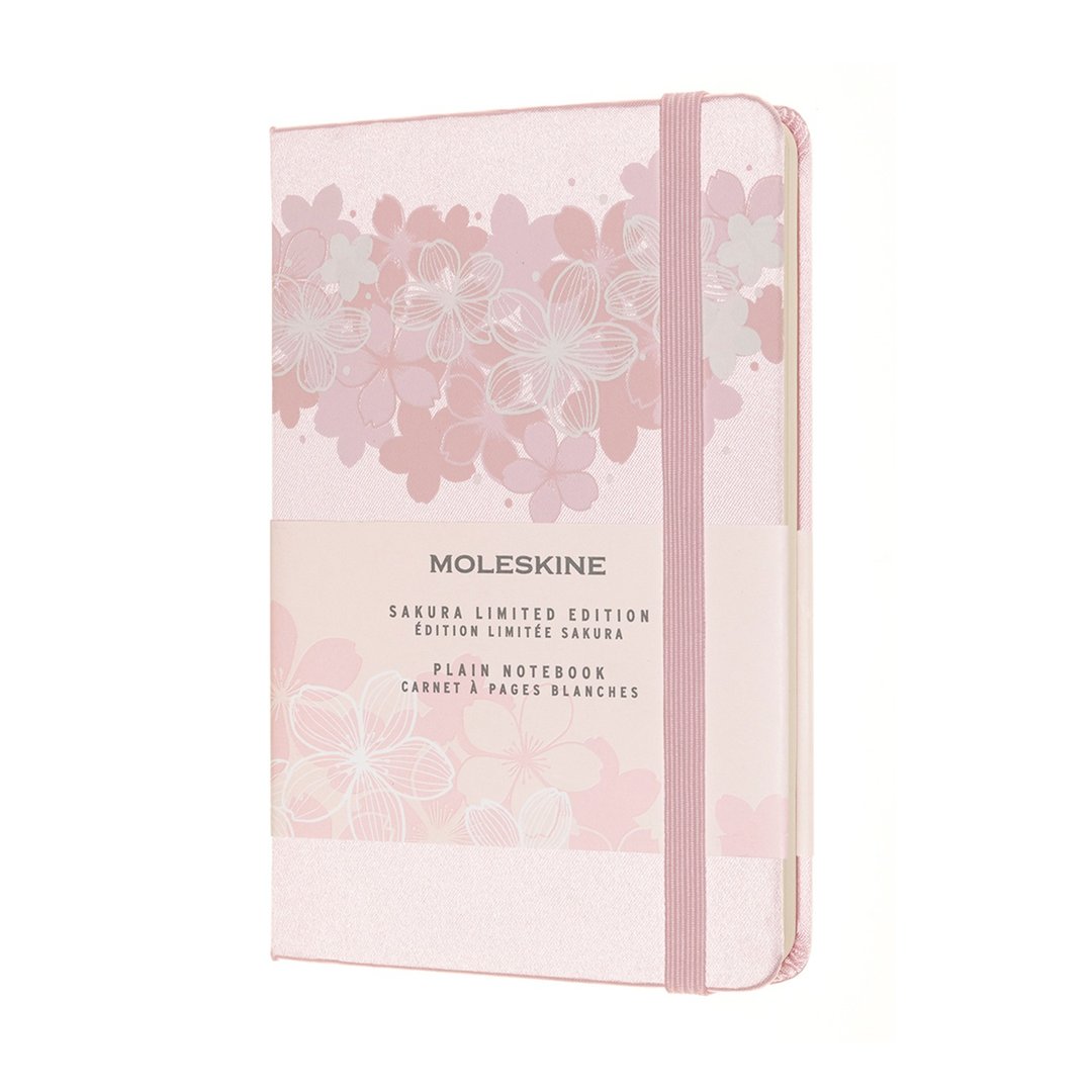 _勿上架_MOLESKINE 樱花限量缎面笔记本 - 浅粉口袋型空白 - 笔记本/手帐 - 纸 粉红色