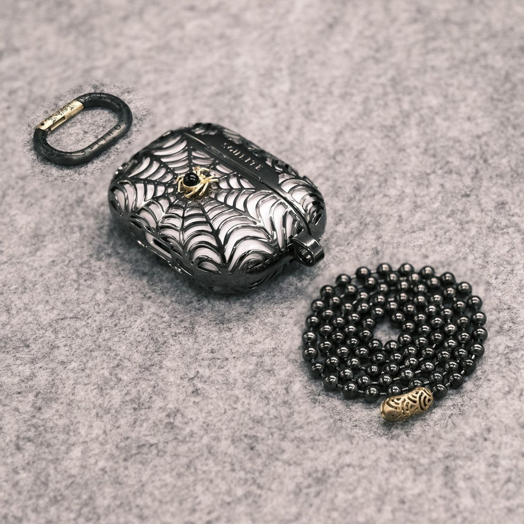 【时尚饰物】SOULITE Spider Vibes Black Pro 苹果 AirPods Pro3 - 其他 - 铝合金 