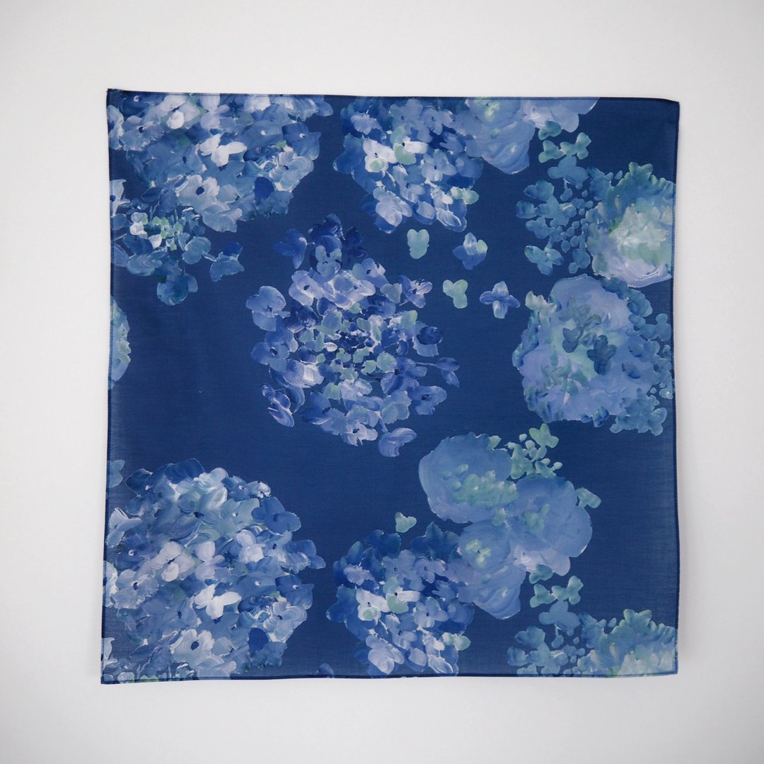 handkerchief hydrangea blue - 其他 - 棉．麻 蓝色