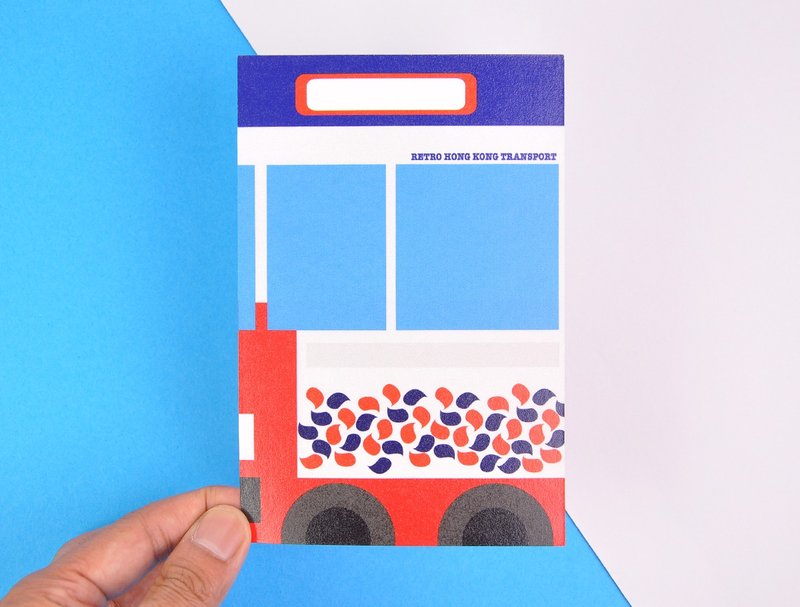 港式怀旧交通工具系列明信片 - 雪糕车 Softee - 卡片/明信片 - 纸 红色