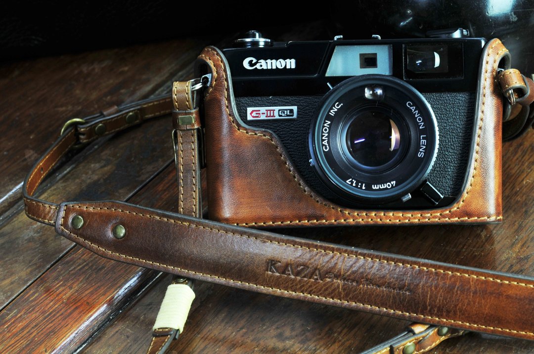 Canonet QL17 相机皮套 Canon QL17 相机包 - 相机 - 真皮 
