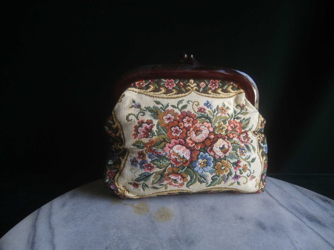 【老时光 OLD-TIME】早期欧洲缇花布手拿包 - 手拿包 - 其他材质 