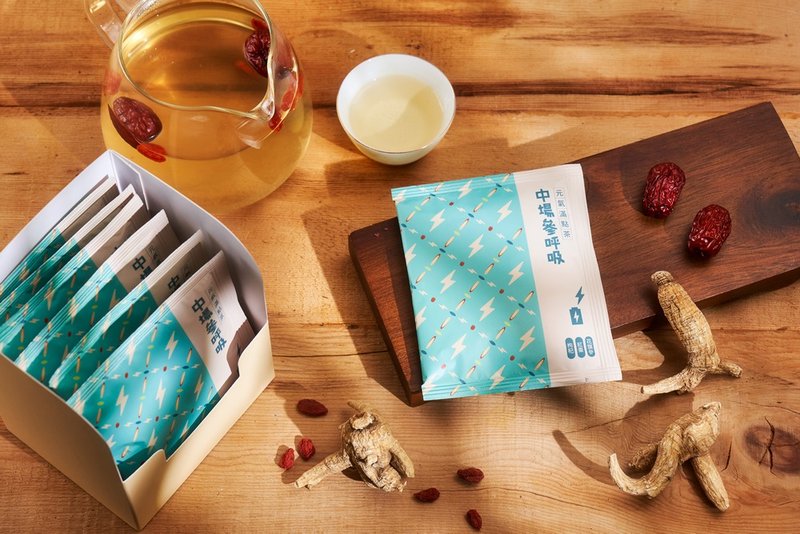 【享嘉】中场参呼吸 | 无糖 无咖啡因 汉方茶| 威斯康辛州 花旗参 - 茶 - 植物．花 蓝色