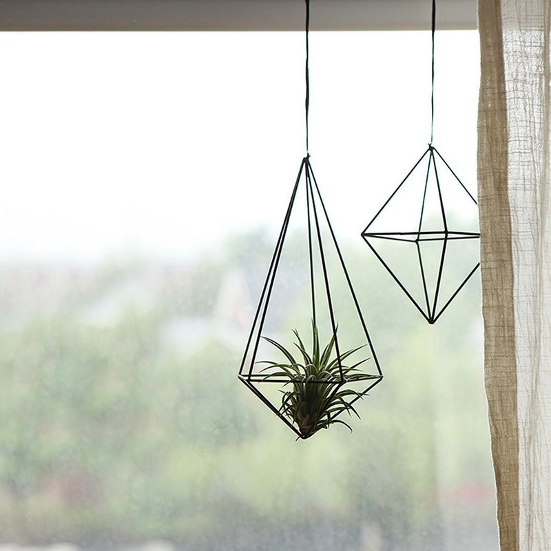 Dailylike 空间装饰几何挂饰-03钻石M,E2D28857 - 摆饰 - 其他金属 黑色