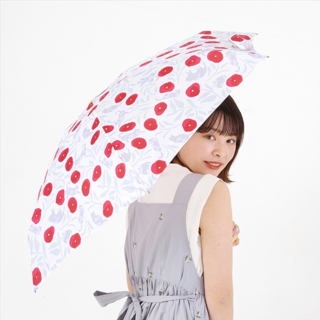 NIFTY COLORS - Mini55 ECO LOOPET花与猫五折伞 - 雨伞/雨衣 - 聚酯纤维 