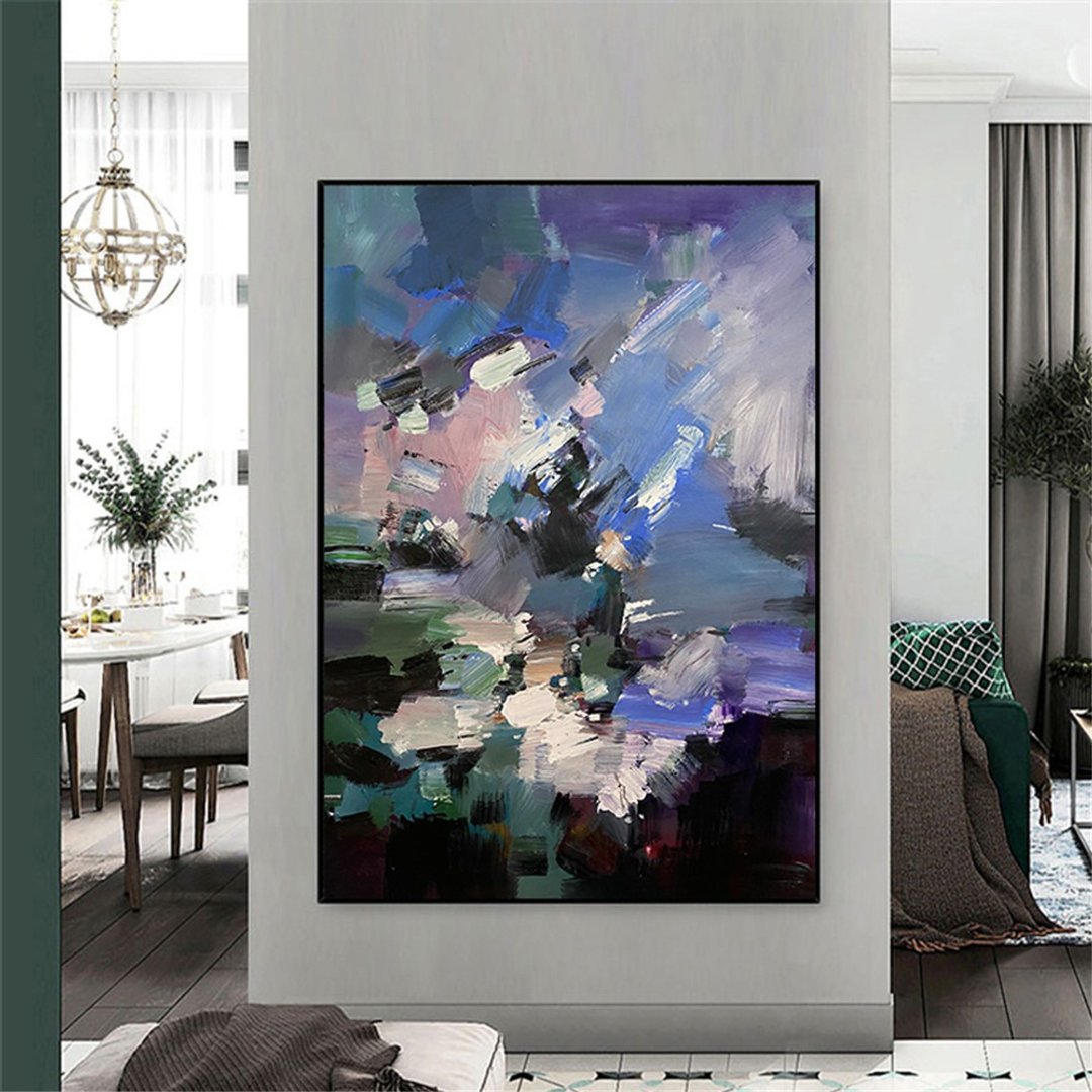 天涯海角 手绘油画/抽象/原创商品/装饰画/挂画/客厅/走廊/沙发画 - 海报/装饰画/版画 - 亚麻 多色