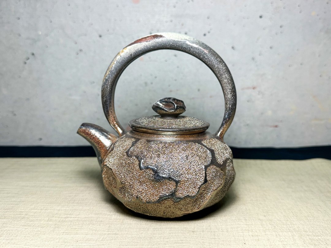 茶壶/提梁壶/冰烟壶/柴烧/杨博戎/金彩/落灰/沉默星球 - 茶具/茶杯 - 陶 