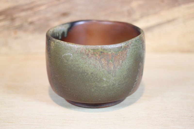 【谢谢老师】天然落灰柴烧 茶碗 抹茶碗 莺歌名家叶敏祥手工作 - 茶具/茶杯 - 陶 
