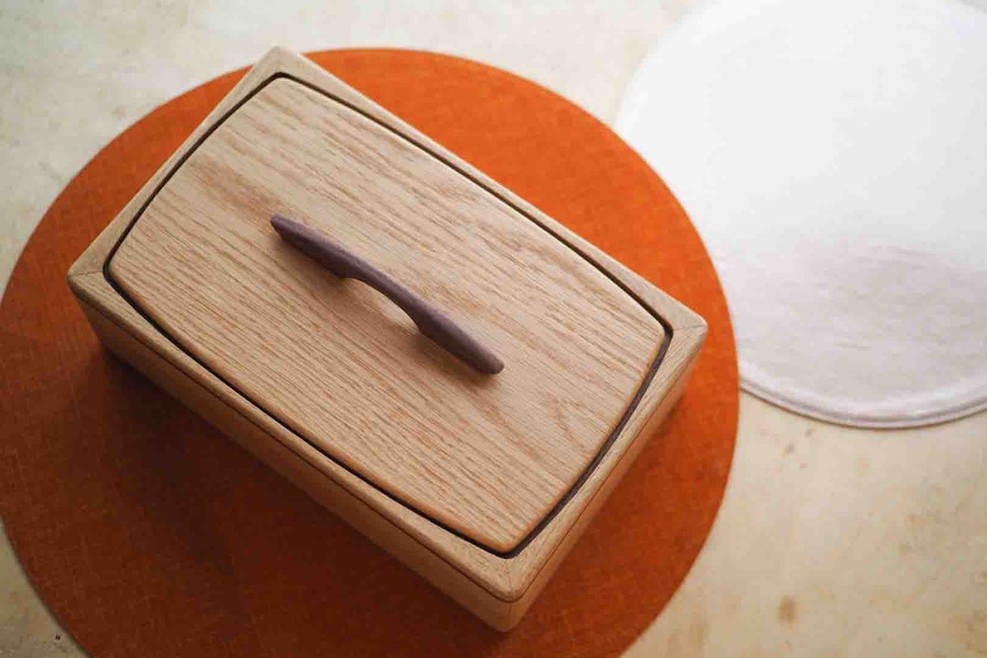 Burumu White Oak Sandy Box 白橡【方・攒盒 】全盒 年盒 - 便当盒/饭盒 - 木头 卡其色