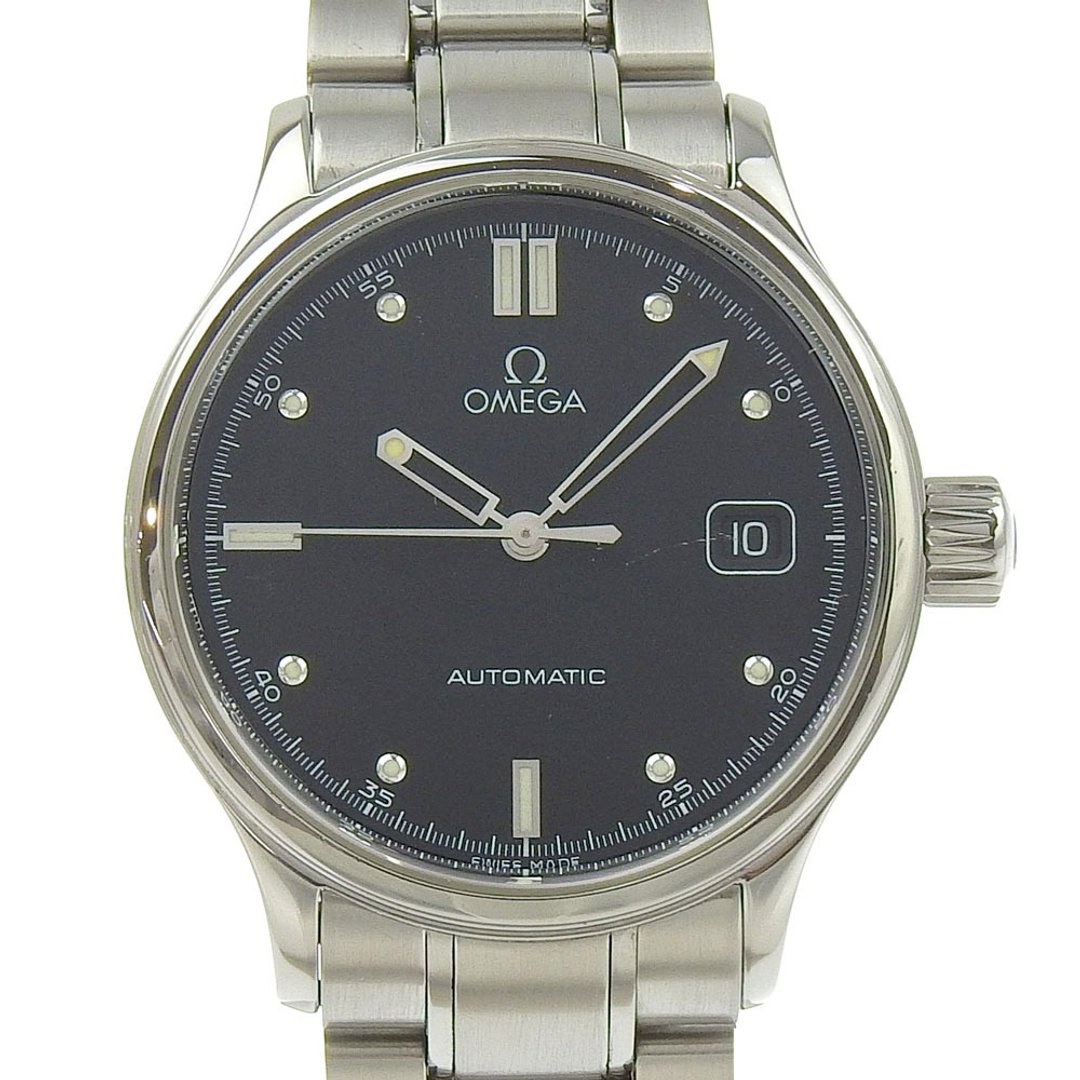 【日本直送】欧米茄 OMEGA Classic Date 手表 5203.5 不锈钢 自动上链 黑色表盘 男士【二手】 - 女表 - 不锈钢 银色