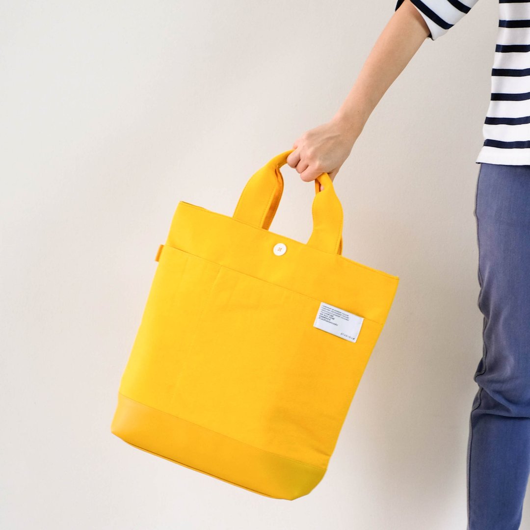 SAN-JON TOTEBAG #Yellow - 后背包/双肩包 - 人造皮革 黄色