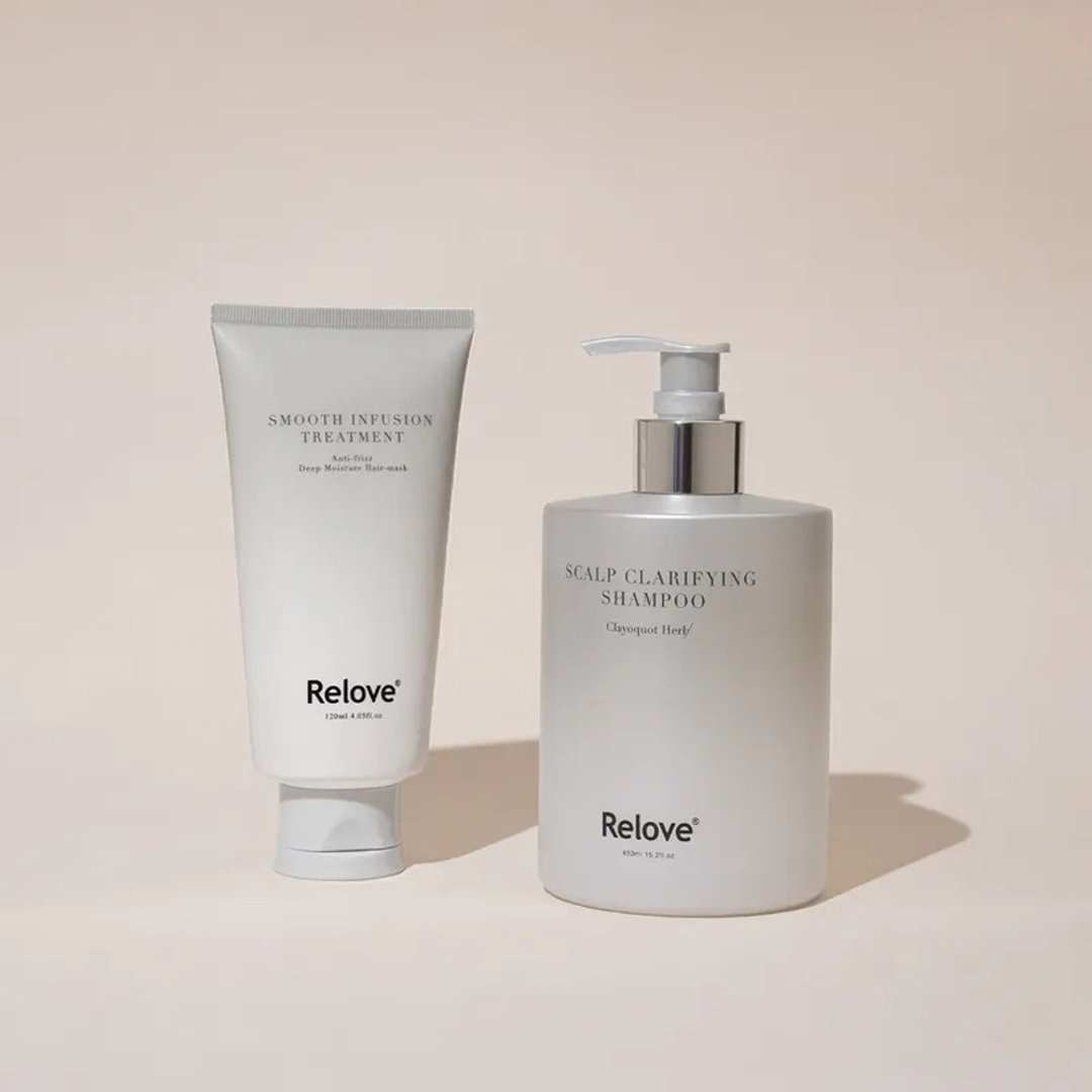 Relove 107酵萃 蓬松控油洗护组(洗发精+护发素) - 洗发用品 - 其他材质 灰色