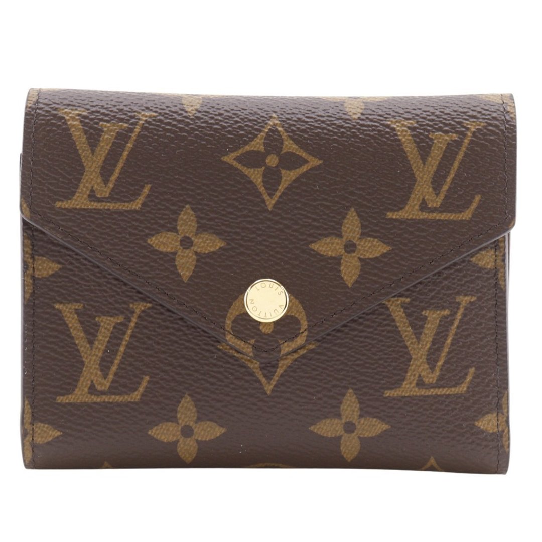 【日本直送】LOUIS VUITTON 皮夹．维多利亚 (Portefeuille Victorine) 三折短夹 M62472 Monogram 帆布 棕色 男女皆宜【二手品】 - 皮夹/钱包 - 人造皮革 咖啡色