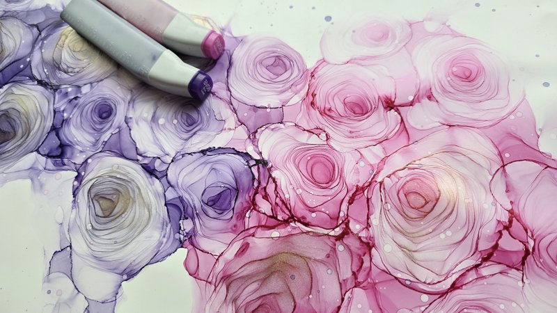 新款酒精画专用纸 / 酒精墨水艺术 / A4  - 可擦拭干净 - 插画/绘画/写字 - 纸 白色