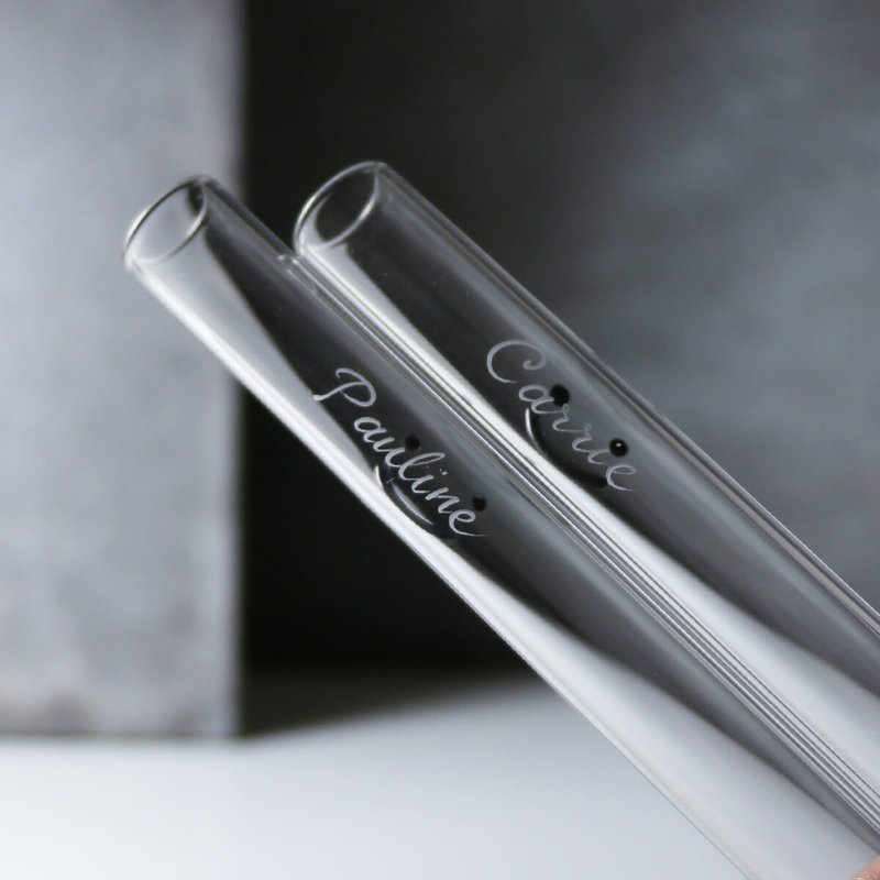 (单件) 加购手工刻字服务定制化(不含玻璃吸管)7~14个工作天 - 环保吸管 - 玻璃 灰色