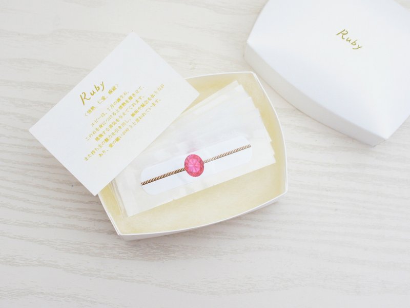 [七月] 红宝石绷带戒指 - 其他 - 其他材质 粉红色