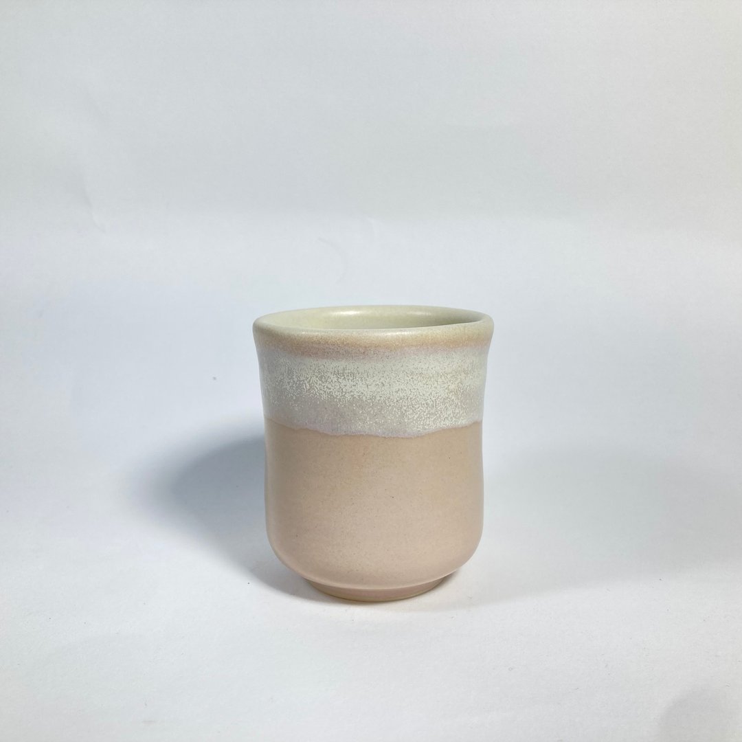 星钻杏桃-白粉釉杯器 - 咖啡杯/马克杯 - 陶 粉红色