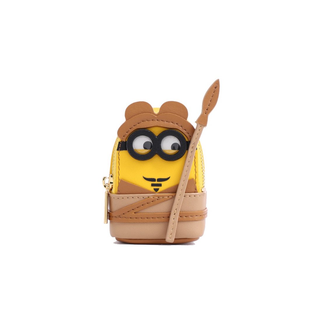 Minions织物镶牛皮革纳米斜挎包 - 西安 - 侧背包/斜挎包 - 真皮 黄色