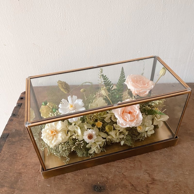 金属玻璃永生花盒 永生花礼 - 干燥花/捧花 - 植物．花 绿色