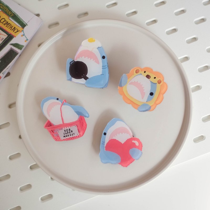 Grip Tok: BOB the Shark - 手机座/防尘塞 - 压克力 多色