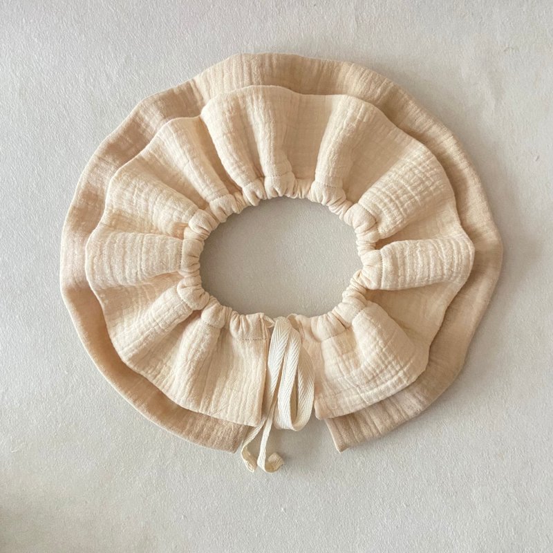 软绵皱皱纱 360旋转双层兜 - 围嘴/口水巾 - 棉．麻 多色