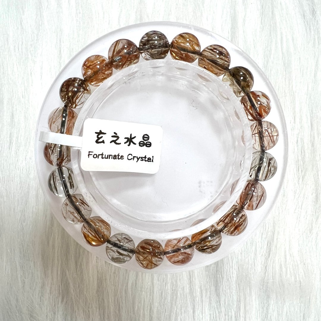 黑金超七手串 | 水晶 | 水晶手串 | 水晶手链 | 水晶手链 - 手链/手环 - 水晶 金色