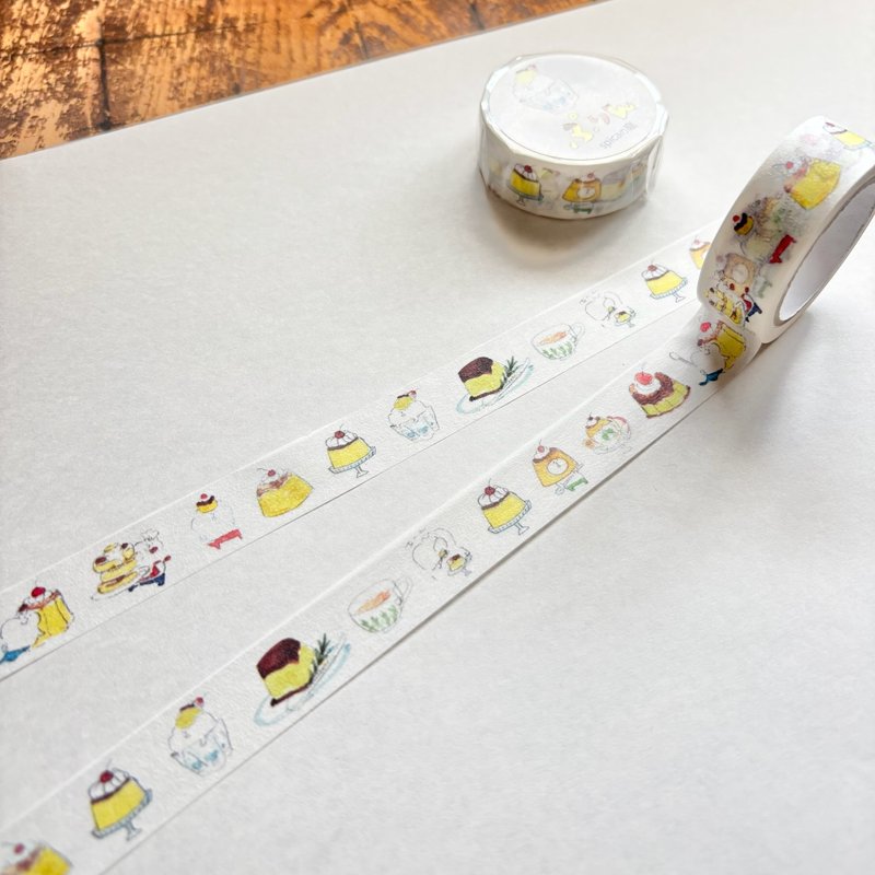 海 / muu 章 15mm × 7m 和纸胶带 - 纸胶带 - 纸 黄色