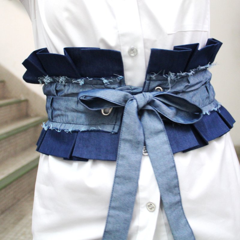 牛仔腰封腰带 - 皮带/腰带 - 棉．麻 