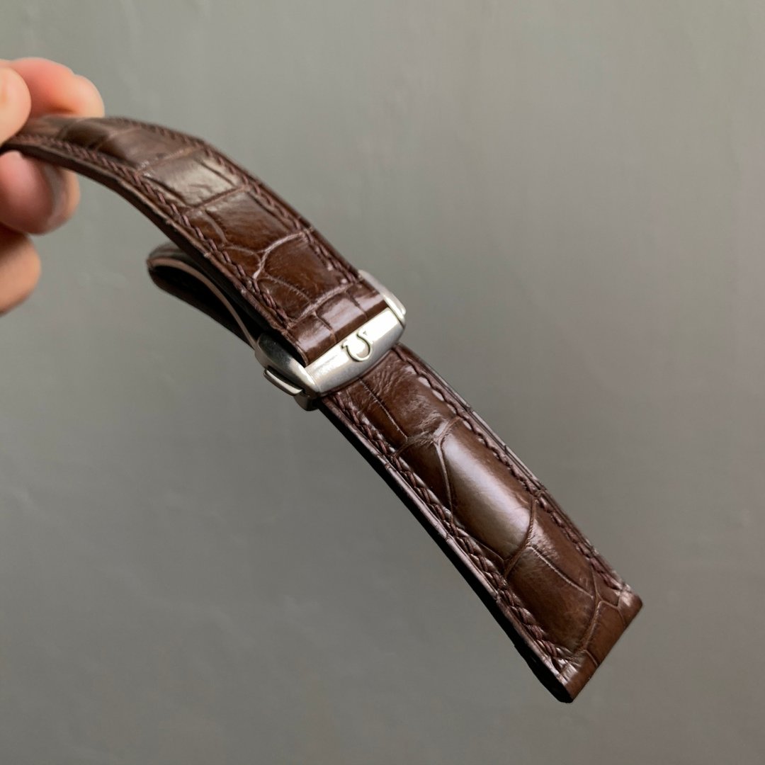 Shao Leather 鳄鱼皮皮表带 表带订制 表带订造 手工表带 - 表带 - 真皮 咖啡色
