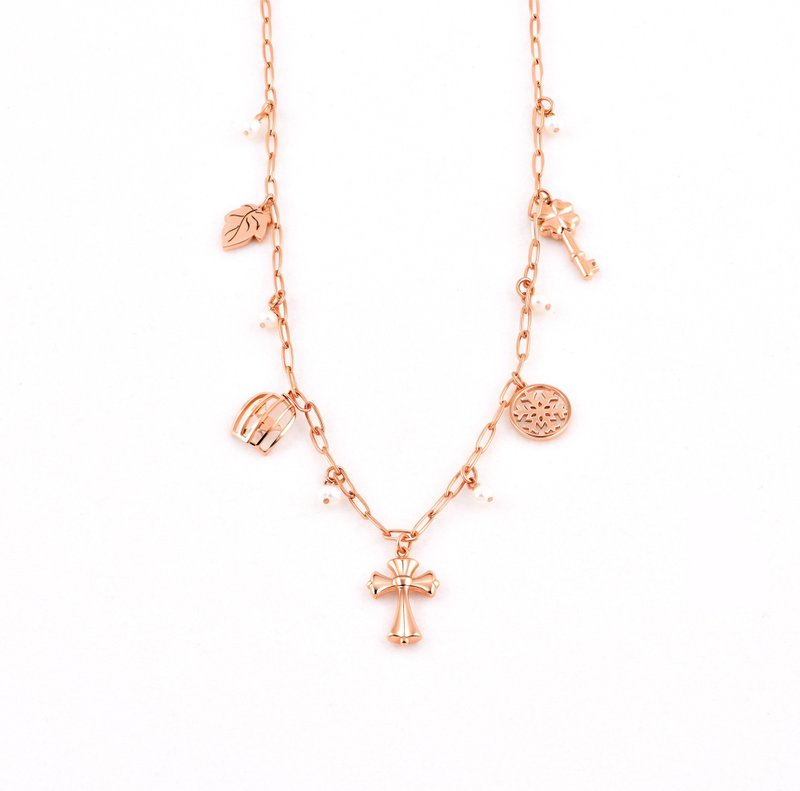 幸福之源 — 时尚与情感的完美结合 - 项链 - 不锈钢 