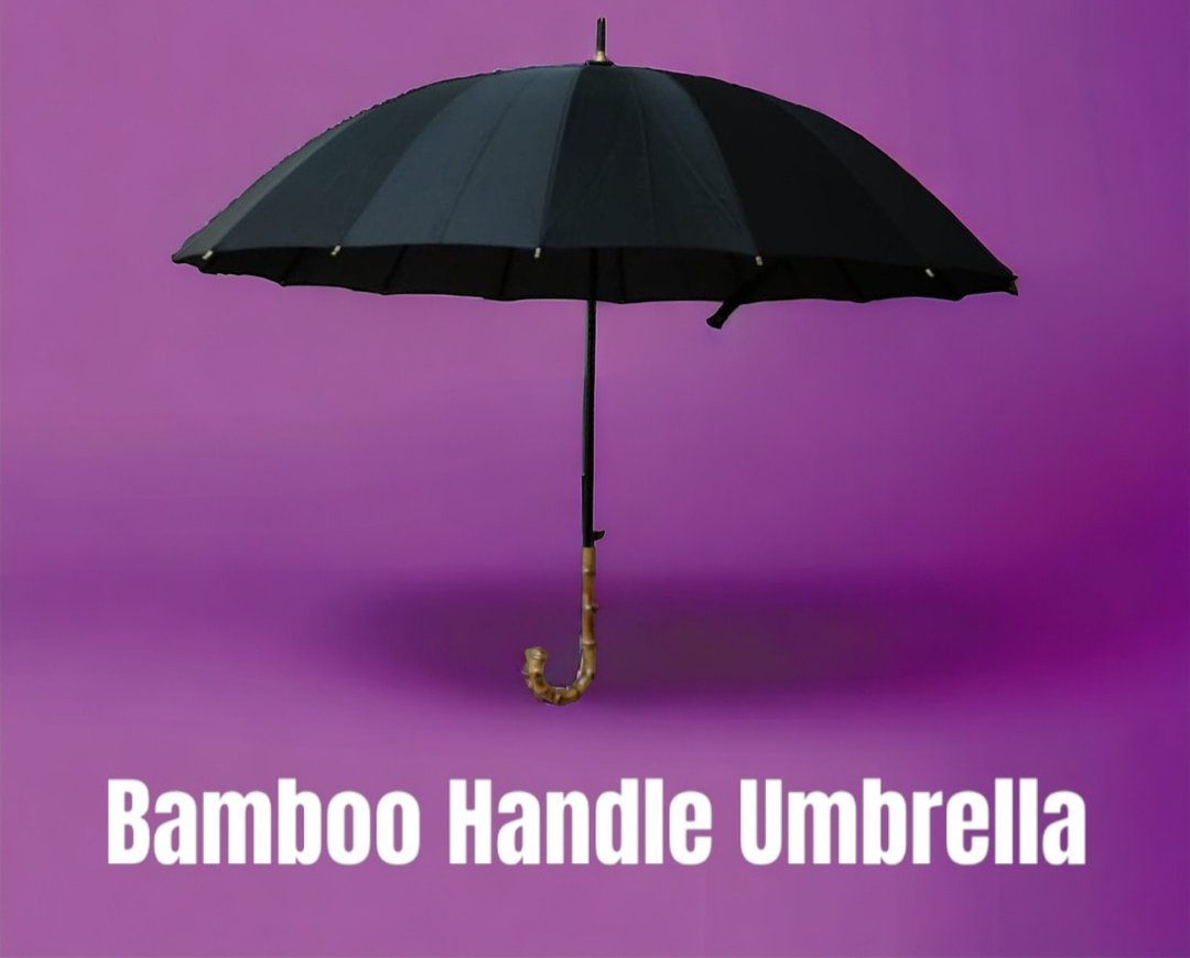 经典竹节手柄雨伞 - 其他 - 竹 卡其色