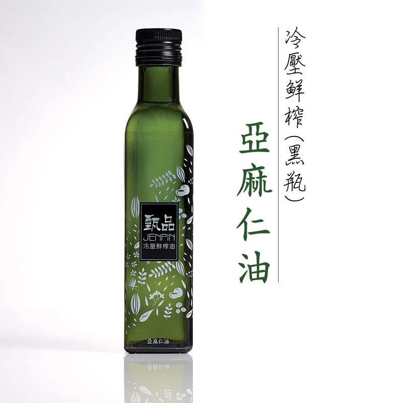 黑瓶亚麻仁油250ml - 酱料/调味料 - 玻璃 黑色