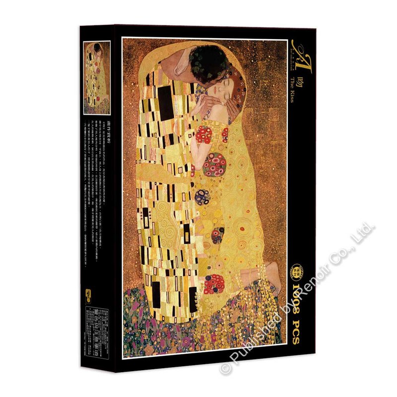 雷诺瓦拼图文化坊/吻/1008片拼图/克林姆/璀璨金版 - 拼图 - 纸 