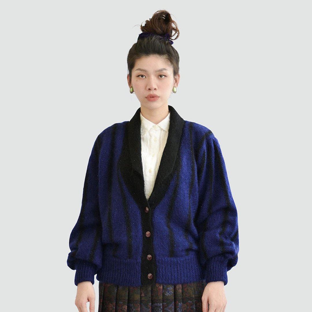 负片效果 |  古着毛衣外套 - 女装针织衫/毛衣 - 其他材质 