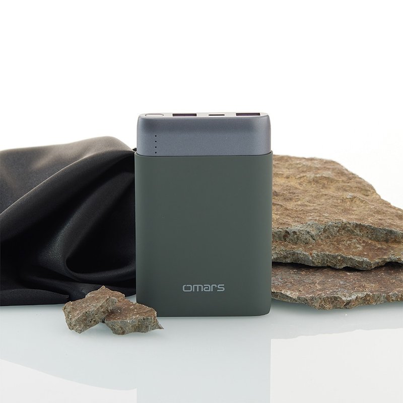 omars炫彩系行动电源 有标示Wh PD20W+QC3.0快充 10000mAh-黯夜黑 - 充电宝/传输线 - 塑料 黑色