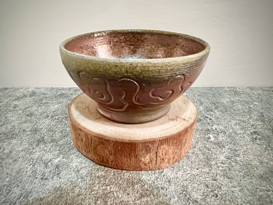 云纹柴烧茶杯 - 茶具/茶杯 - 陶 