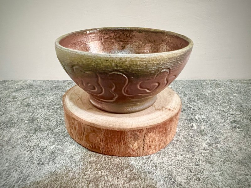 云纹柴烧茶杯 - 茶具/茶杯 - 陶 