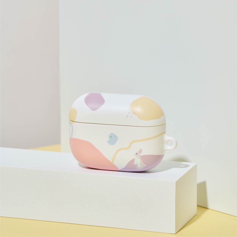 【FITZORY】动物园疗愈系色块 灰兔 | AirPods壳 - 耳机收纳 - 塑料 多色
