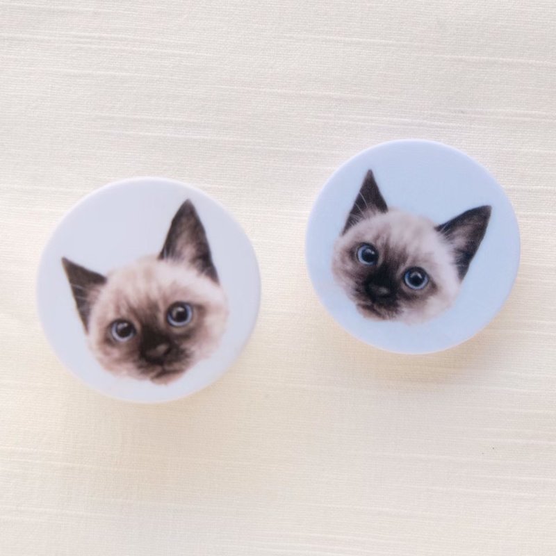 暹罗猫款/奔驰猫款/手机气垫支架 - 手机配件 - 塑料 多色