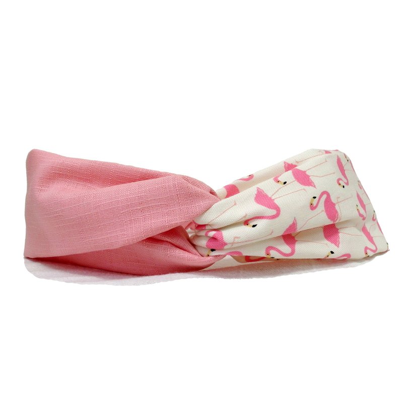 丹顶鹤朋友 | 发带 - 发饰 - 棉．麻 粉红色