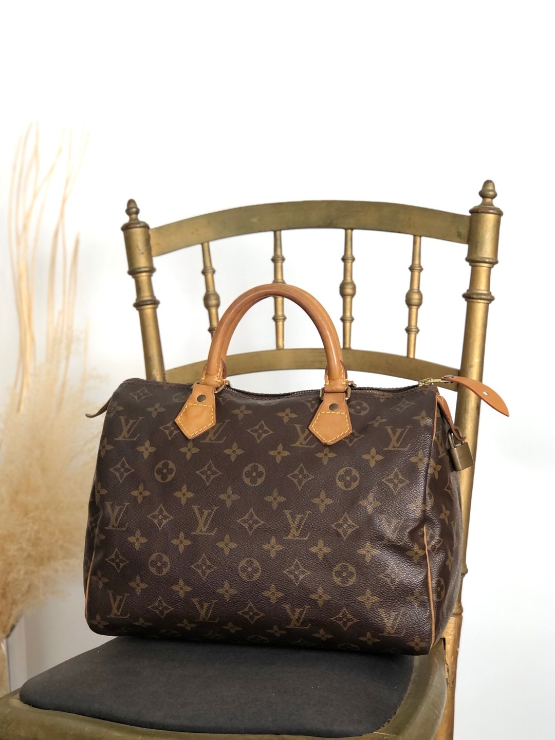 【日本直送 名牌中古包】LOUIS VUITTON 路易威登 Speedy 30 Monogram 手提包 咖啡色 皮革 迷你波士顿包 jm4cx4 - 手提包/手提袋 - 防水材质 咖啡色