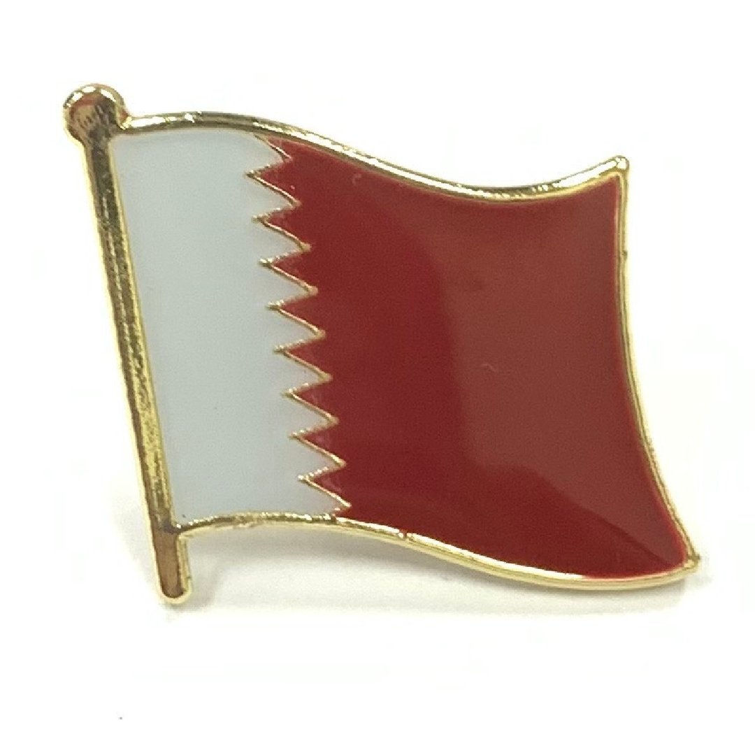Qatar 卡塔尔 国旗国旗纪念别针 国徽胸徽 游学出国 国家胸徽 国旗 - 胸针 - 其他材质 多色