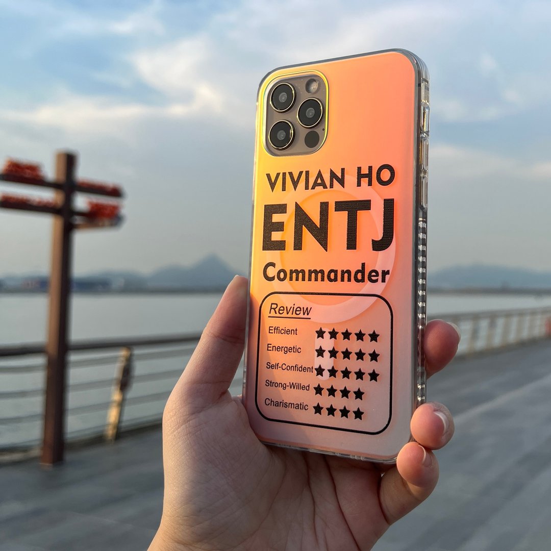 【定制化】【E型人格(英文评价款)】iPhone激光炫彩MagSafe手机壳 - 手机壳/手机套 - 其他材质 白色