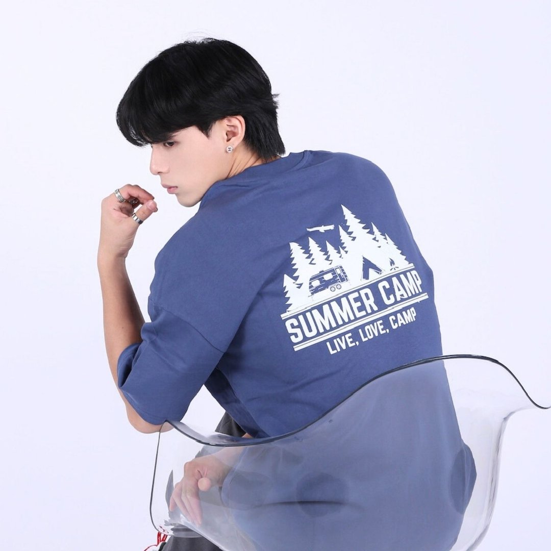 【CREEPS】Summer Camp 宽松重磅印花T恤 210g - 男装上衣/T 恤 - 棉 多色