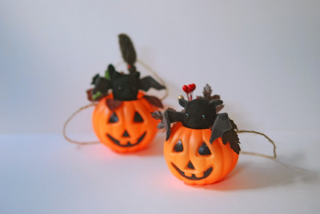 ▓ 万圣节 Happy Halloween ▓　会飞的黑色小生物 - 摆饰 - 羊毛 