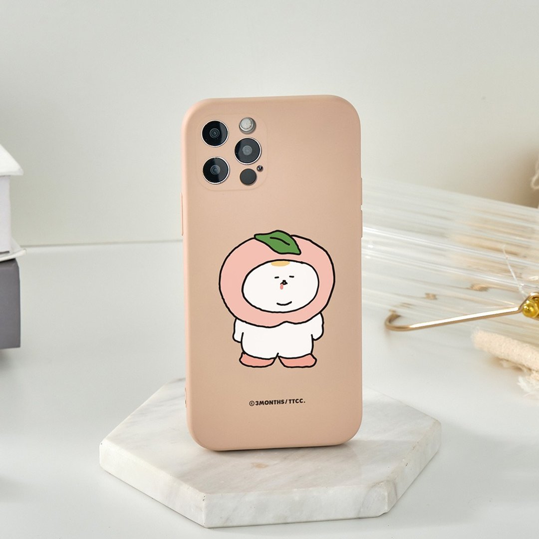 3MONTHS水蜜桃全包iPhone手机壳 - 手机壳/手机套 - 硅胶 多色