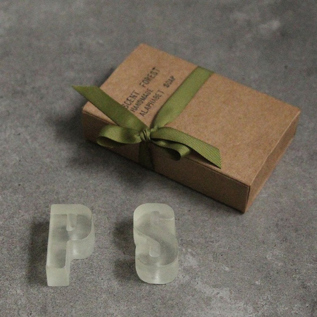 英文字母手工皂-2pc礼盒组 - 肥皂/手工皂 - 其他材质 